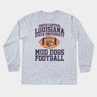 South Central Louisiana State University Mud Dogs Football (Variant) Kids Long Sleeve T-Shirt